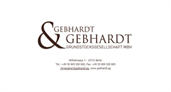 Desktop Screenshot of gebhardt.ag