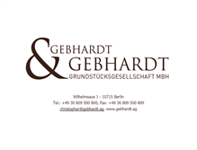Tablet Screenshot of gebhardt.ag